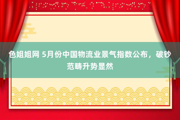 色姐姐网 5月份中国物流业景气指数公布，破钞范畴升势显然