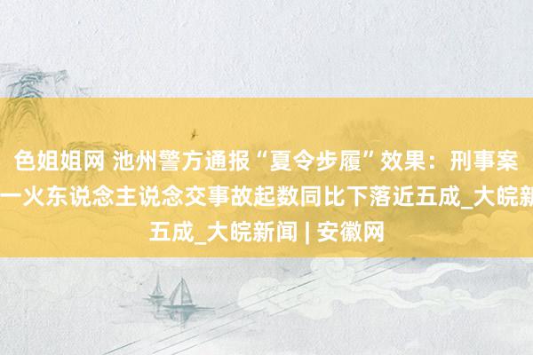 色姐姐网 池州警方通报“夏令步履”效果：刑事案件立案数、一火东说念主说念交事故起数同比下落近五成_大皖新闻 | 安徽网