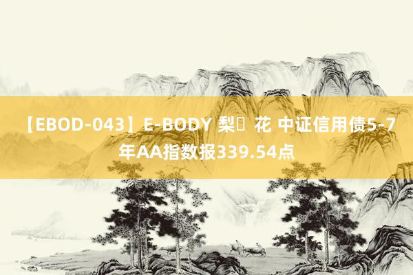 【EBOD-043】E-BODY 梨々花 中证信用债5-7年AA指数报339.54点