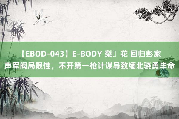 【EBOD-043】E-BODY 梨々花 回归彭家声军阀局限性，不开第一枪计谋导致缅北骁勇毕命