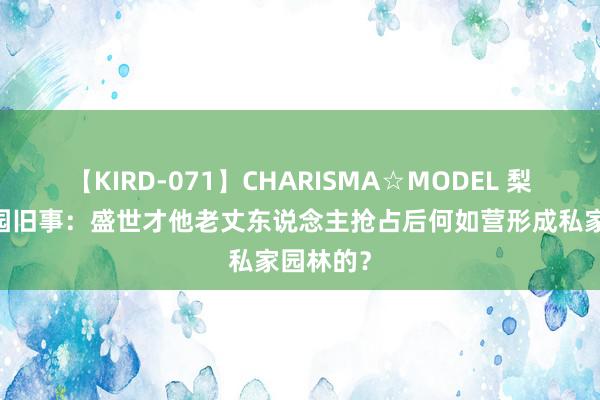 【KIRD-071】CHARISMA☆MODEL 梨々花 明园旧事：盛世才他老丈东说念主抢占后何如营形成私家园林的？