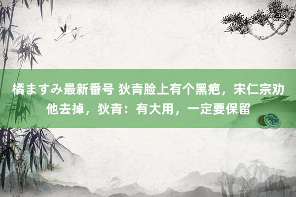 橘ますみ最新番号 狄青脸上有个黑疤，宋仁宗劝他去掉，狄青：有大用，一定要保留